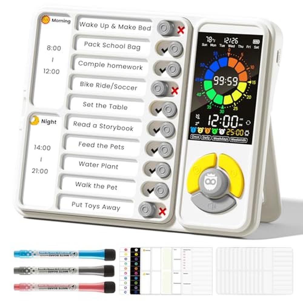 Timer For Behavior Premium Visual Timers for ADHD, Autism, and Sensory Processing | 5-in-1 ...
