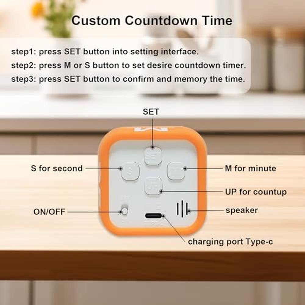 Precision Timer Ru Timer Rotating | FCXJTU Rotation-Sensing Visual Timer Cube Desk ...