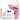JENABOM 15 in 1 Electric Screwdriver Cordless Rechargeable Pink Small Power Drill Set 3.6V Li-ion 3.5Nm Max Torque Electric Rotatable with Case LED Light for Women Home Office DIY Tools