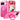 Casehas for Google Pixel 9/Pixel 9 Pro Case, [Magnetic Invisible Stand] [Compatible with MagSafe] [Military Grade Drop Protection] Slim Frosted Translucent Back Shockproof Protective Cover, Hot Pink