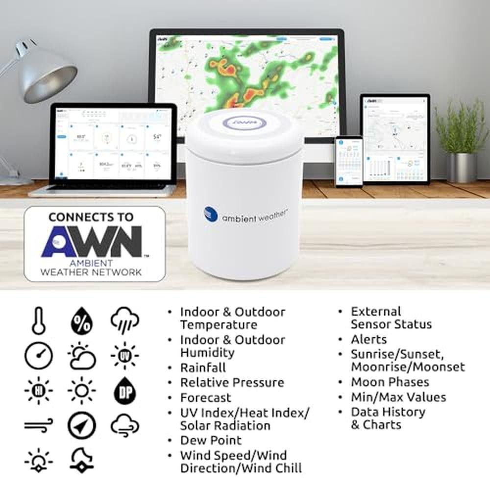 Weather Ambient | Ambient Weather WS-5000-IP3 Ultrasonic Professional ...