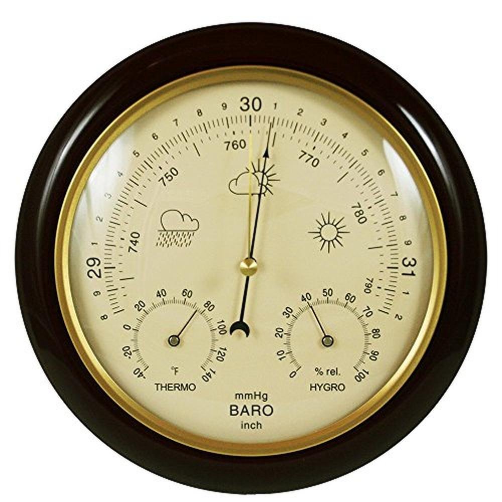 Barometer Definition Weather Ambient Weather | WS-YG302A Traditional Barometer with Temperature and ...