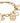 Anne Klein 10-7604CHRM Gold Charm Bracelet with Gold Dial One Size_106
