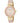 Anne Klein Women's AK/2512LPGB Diamond-Accented Gold-Tone and Blush Pink Marbleized Bangle Watch, LightPinkGold_1