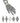 Anne Klein Women's Lab Grown Diamond Accented Bangle Watch and Bracelet Set, AK/5142, WhiteGoldLabGrown_328
