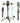 arbenlulu Face Tracking Tripod for iPhone,70" Tall Travel Phone Tripod Stand with Light,Remote and Gesture Control,Selfie Stick for Video Recording&TikTok Live Streaming&Content Creator_BlackandOrange_1