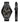 Armani Exchange AX Men's Black Stainless Steel Watch & Bracelet Gift Set (Model: AX7102), BlackLeatherBraceletGiftSet_1
