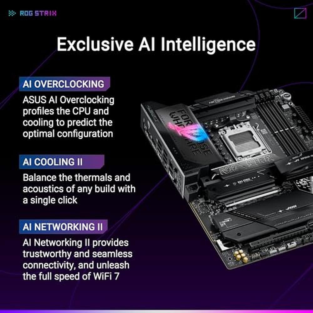Image result for WiFi Asus | Asus ROG Strix X870E-E Gaming WiFi AMD AM5 X870 ATX ...