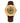 BERNY Gold Watches for Men Automatic Mechanical Wristwatch Skeleton Luxury Dress Mens Watch Exhibition Back Cover Luminous Hour Marker 5ATM Waterproof -Gold/Brown Band_Gold_1