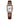 BESTKANG Leather Strap Watches for Women Elegant Dainty Ladies Watch Vintage Rectangle Women Quartz Wrist Watch (Brown Rose Gold White), BrownRoseGoldWhite_1