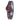 BEWELL W123A Handmade Natural Maple Wristwatch Analogue Display Lightweight Small Thin Case Wooden Watch for Women_BlackandRed_1