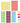 BLEWAY Bump Dots for Visually Impaired 200 Pcs Combo Pack(Yellow&Red&Blue&Purple&Green) - Low Vision Aids Braille Stickers Raised Tactile Dots for Elderly, Blind_Yellowredbluepurple_1