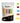 BLEWAY Bump Dots for Visually Impaired 200 Pcs Combo Pack(Yellow&Red&Blue&Purple&Green) - Low Vision Aids Braille Stickers Raised Tactile Dots for Elderly, Blind_Yellowredbluepurple_1914