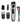 Braun Beard Trimmer Hair Clippers for Men, Cordless & Rechargeable, Mini Foil Shaver with Gillette ProGlide Razor, Black/Silver, 6 Piece Set_1