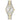 Bulova Ladies' Classic Diamond Two-Tone Gold Stainless Steel 3-Hand Calendar Date Quartz Watch, Silver Dial Style: 98P197, SilverDial_1