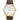 Bulova Men's Classic 3-Hand Calendar Date Quartz Leather Strap Watch, Buckle, 37mm Style:97B100, BrownStrapGoldTone_1