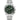 Bulova Men's Classic 6-Hand Chronograph High Performance Quartz Silver Stainless Steel Watch, Green Dial,Geometric Bezel 24 Hour Time, 44mm, Style:96B409_1