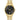 Bulova Men's Classic Gold Tone Stainless Steel 3-Hand Date Quartz Watch with Black Diamond Dial Style: 97D108_GoldToneBlackDial_1