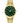 Bulova Men's Dress Classic Diamond Watch, 3-Hand Date Quartz Watch, Stainless Steel Bracelet, 41mm, GoldGreenDial_1