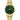 Bulova Men's Dress Classic Diamond Watch, 3-Hand Date Quartz Watch, Stainless Steel Bracelet, 41mm, GoldGreenDial_1