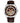 Bulova Men's S Stainless Steel Automatic Rose Two-Tone Brown Skeleton Dial | Luxury Watch | High-End Timepiece