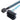 CableDeconn SFF-8643 Internal Mini SAS HD to (4) 29pin SFF-8482 connectors with SAS 15pin Power Port 12GB/S Cable (1M) (H0204)_BlackBlue_754