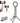 Magnetic Tripod | CBDYWVR Aluminium Mini Magnetic Phone Tripod for iPhone | 360 Adjustable Magic Clip Folding Stand