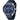 CEYADG Fashion Men's Quartz Chronograph Waterproof Silicone Watches Business Casual Sport Design Wrist Watch for Men Perfect for Father Son Black Blue Rose Gold (Silver Blue)_SilverBlue_1