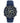 Blue Citizen | Citizen Men's Eco Drive Sport Luxury World Chronograph Atomic Time Keeping Watch | Top-of-the-Line Stainless Steel with Blue Leather Strap