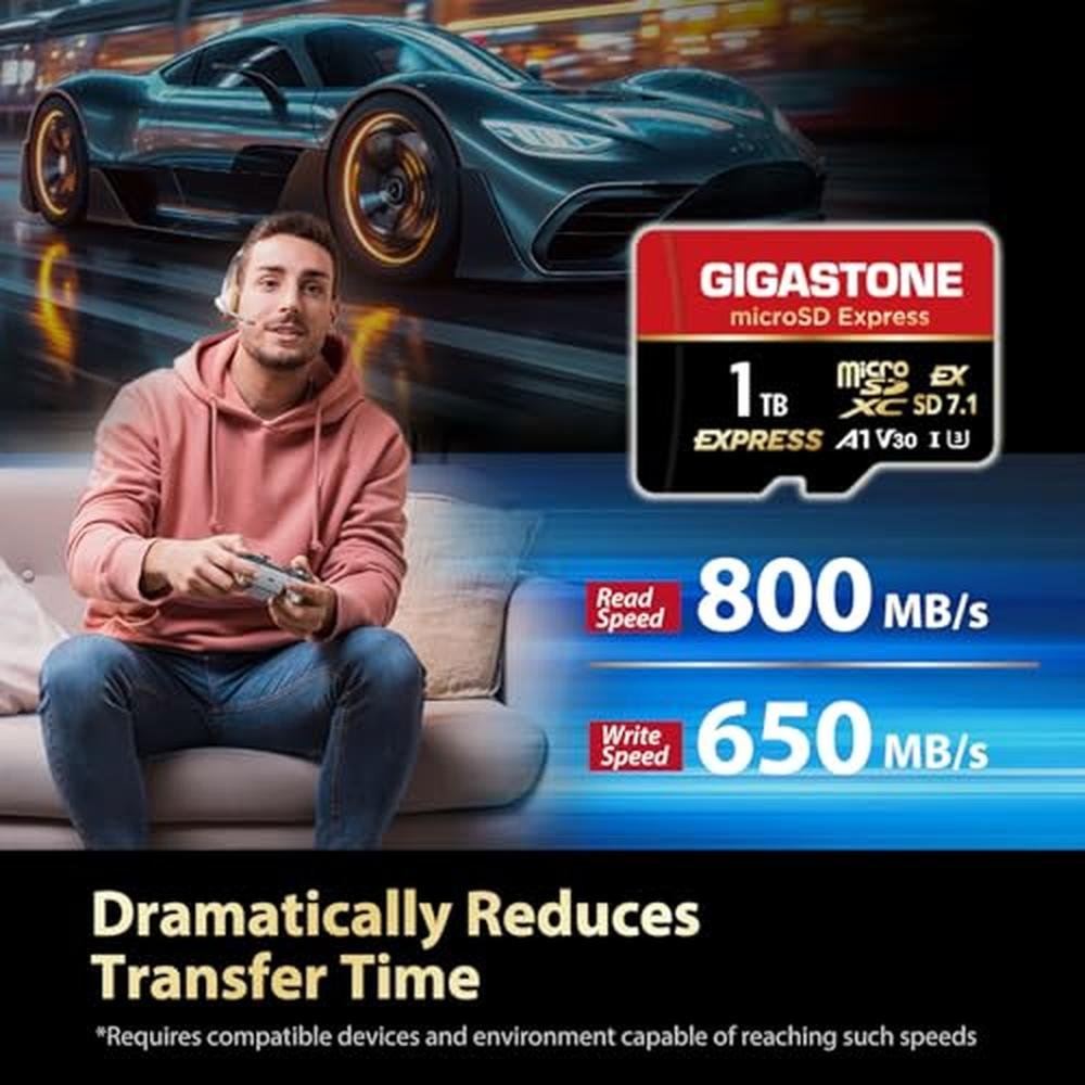 Switch Express | GIGASTONE 1TB microSDXC Express Memory Card | Ultra ...