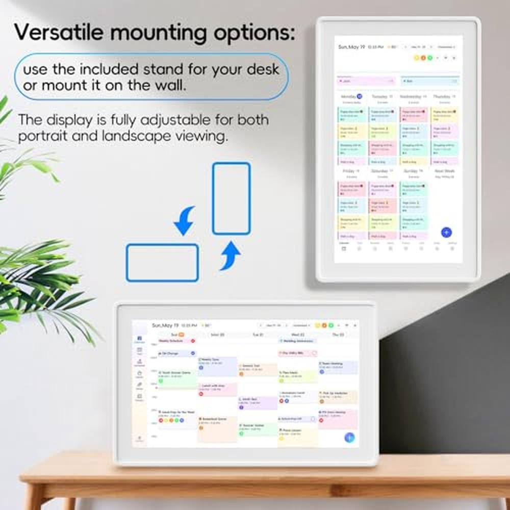 15.6 Inch Smart Digital Agenda & Fotolijst – Touchscreen, WiFi, Gezinskalender & Takenbord