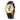DISNEY Men's 'Mickey Mouse' Quartz Metal Casual Analog Watch, Color:Black (Model: Wds000404)_GoldBlack_1