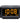 DreamSky Alarm Clock Radios for Bedrooms with Battery Backup, Large Big Numbers with Dimmer Wheel, USB Port, Bedside Digital FM Radio with Sleep Timer, Temperature, Adjustable Volume, Snooze_Orange_1