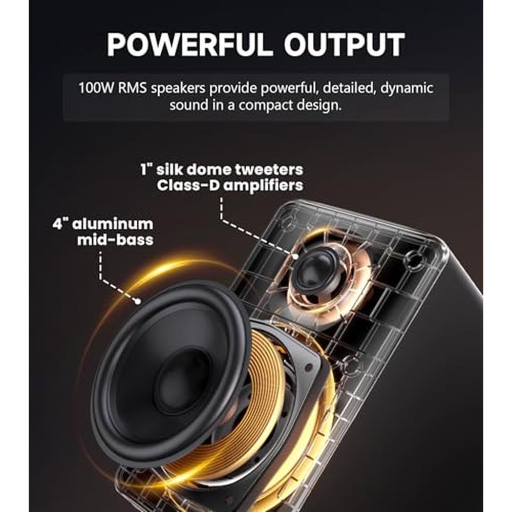 Computer Speaker Rms Edifier M90 Computer Speakers, 100W RMS Desktop Speakers, Hi-Res Audio ...