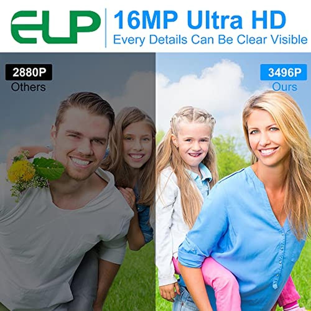 ELP 4MP Dual Lens USB Camera - Wide Angle, 1080P 60fps, Lightburn, Mini UVC USB2.0 Laser Engraver Camera Module For Computer & Raspberry Pi