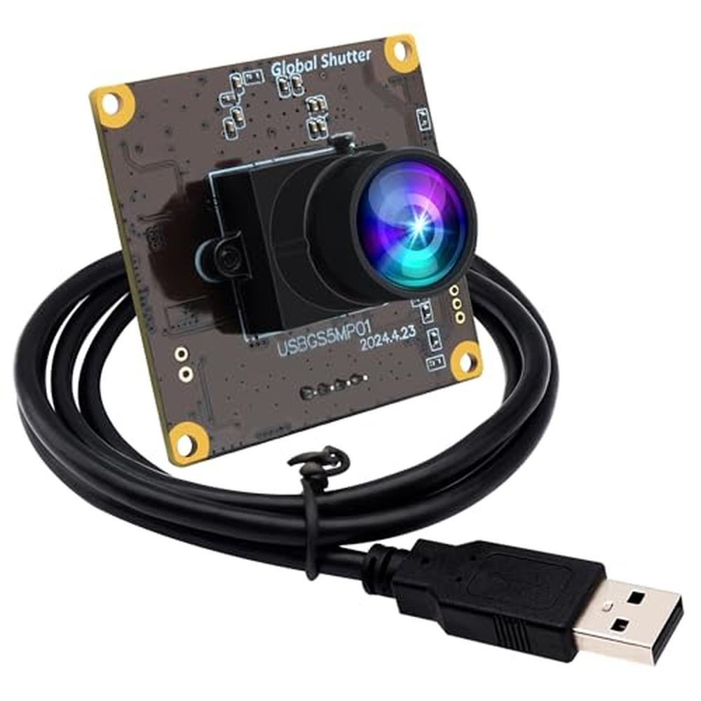 Usb Camera Shutter ELP 5MP Global Shutter 50fps USB Camera Module | High-Speed UVC USB2.0 ...