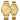FANMIS Men and Women Romantic Couple Watches Men Women Couple Set Pair Watch Business Dress Waterproof Luminous Pointer Watch Stainless Steel His and Her Watches for Couples, CoupleGold_1