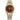 FANMIS Men's Luxury Business Waterproof Wristwatch Analog Two Tone Stainless Steel Date Quartz Watches (Red)_Red_1569