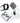 FIFINE Gaming Equipment Bundle, XLR/USB Streaming Dynamic Microphone with Audio Mixer Set, Podcast Recording Mic with Gain Knob, PC Mixer with Slider Fader Kit for Video, Game Voice-Ampligame KS5W_1