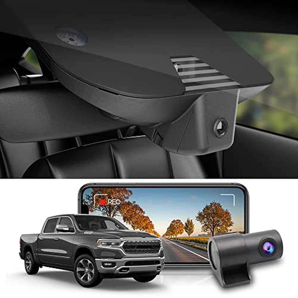 Dash And Rodge Fitcamx Front 4K+Rear 1080P Dash Cam | Dodge RAM 1500 Model B 2019-2024 ...