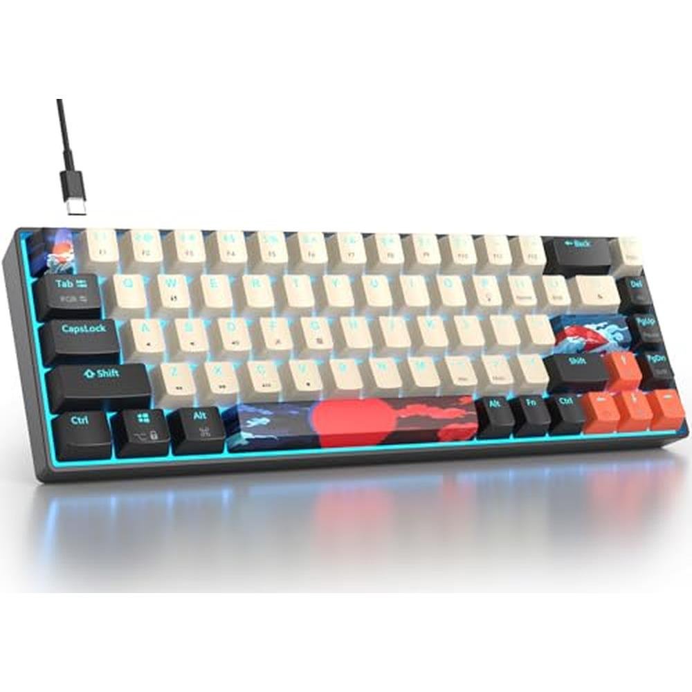 100 Percent Razorback Keyboard Keyboard Percent | Fogruaden RGB Wired 60 Percent Mechanical 68 Keys ...