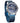 FORSINING Watch for Men, Retro Steampunk Skeleton Manual Mechanical Wrist Watch with Diamond and Royal Carving, Elegant Neutral Clock mesh Band(Blue2)_Blue_1