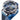 FORSINING Watch for Men, Retro Steampunk Skeleton Manual Mechanical Wrist Watch with Diamond and Royal Carving, Elegant Neutral Clock mesh Band(Blue2)_Blue_2895