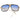 GOBIGER Aviator Sunglasses for Men UV Protection Goggle Alloy Gold Disco 70s Oversized Retro Shades_GoldgradientBlueLens_1839