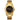 Gosasa Elegant Unisex Stainless Steel Waterproof Quartz Watch with Diamond Accents - Minimalist Luxury Business Casual Wrist Watch for Men and Women (Gold Black), Agoldblack_1