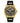 GUESS Comfortable Gold-Tone Black Stain Resistant Silicone Watch with Crystal Embellished Day, Date + 24 Hour Military/Int'l Time. Color: Black (Model: U1132G1)_BlackGoldToneBlack_1