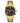 GUESS Gold-Tone Stainless Steel + Black Chronogaph Bracelet Watch with Date. Color: Gold-Tone/Black (Model: U0668G8), GoldBlackGold_1