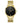 GUESS Men Analog Quartz Watch with Stainless Steel Strap, Gold-Tone/Black, 21.8 (Model: U1315G2), GoldToneGoldToneBlack_1