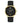 GUESS Men's Stainless Steel Japanese Quartz Watch with Silicone Strap, Black, 22 (Model: U1264G1), BlackGoldToneBlack_1