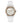 GUESS Stainless Steel + Rose Gold-Tone White Stain Resistant Silicone Watch with Day + Date Functions. Color: White (Model: U1053L2), WhiteSilverToneWhite_1